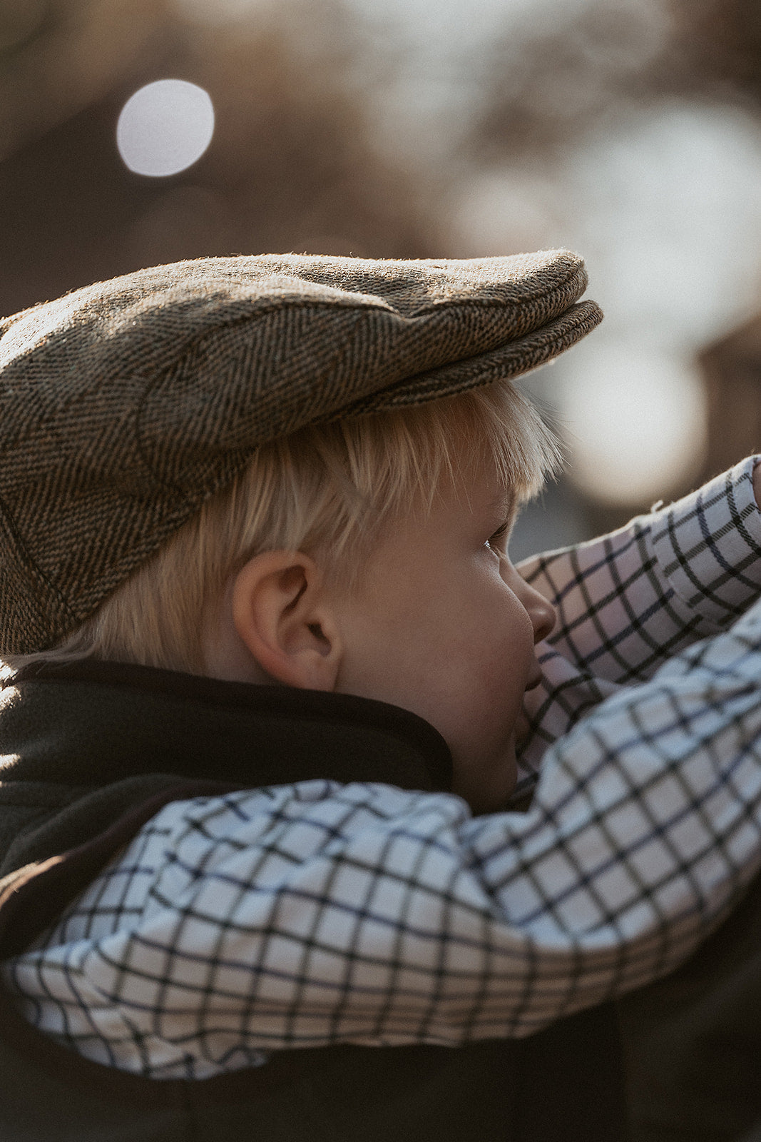 Childrens Tweed Flat Cap