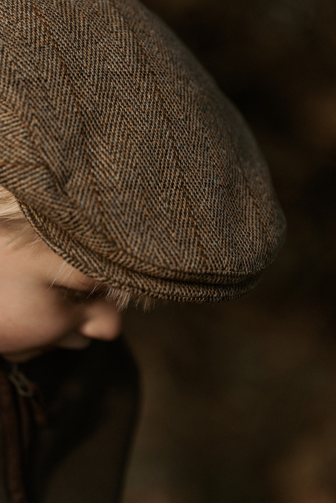 Childrens Tweed Flat Cap